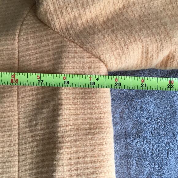 Ellen Tracy Mustard Yellow Angora & Wool Blend One Button Coat Pockets Sz 4 Flaw - Picture 9 of 10